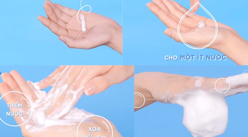 Hướng dẫn tạo bọt đúng cách để làm sạch da với sữa rửa mặt Senka 1