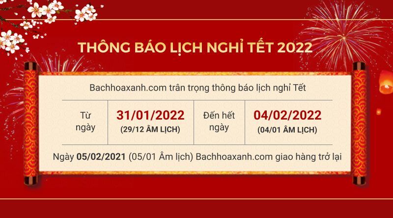 Thông báo nghỉ Tết Nhâm Dần 1