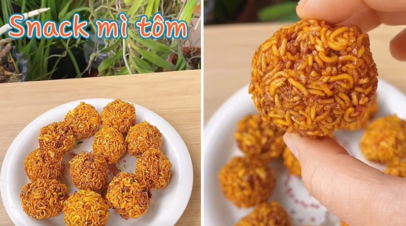 Biến mì ăn liền thành bánh snack giòn tan, tha hồ thưởng thức 1