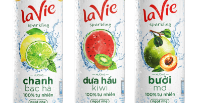 Lavie ra mắt dòng sản phẩm nước giải khát có gas Lavie Sparkling 3