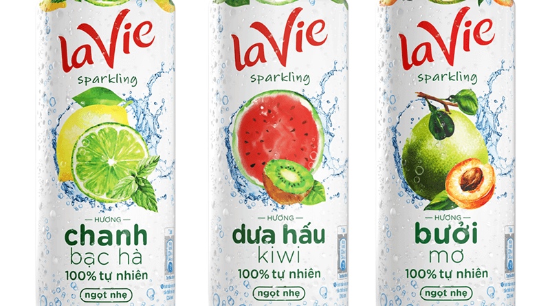 Lavie ra mắt dòng sản phẩm nước giải khát có gas Lavie Sparkling 1