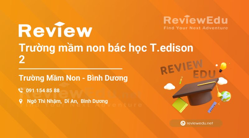 [Review] Trường Mầm Non T.edison 2 – Bình Dương 1