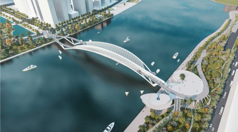 Sài Gòn chốt thiết kế cầu đi bộ vượt sông hình lá dừa nước 3